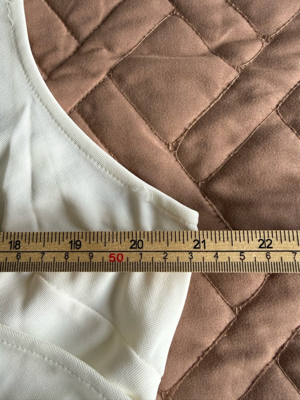 Boston Proper Cream Sleeveless Draped V-Neck Peplum Top - Picture 4 of 7